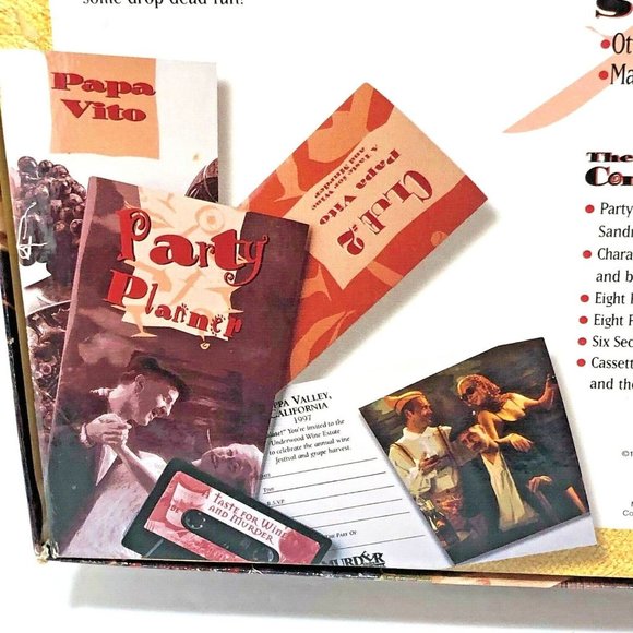 Murder Mystery Dinner Party Game Adults A Taste for Wine and Murder NEVER USED - Picture 2 of 9